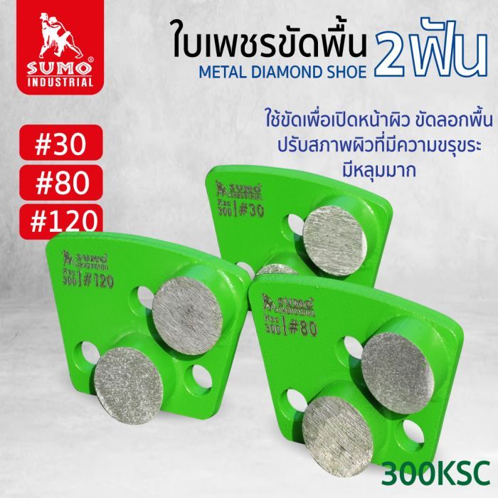 ใบเพชรขัดพื้น 2ฟัน 300ksc